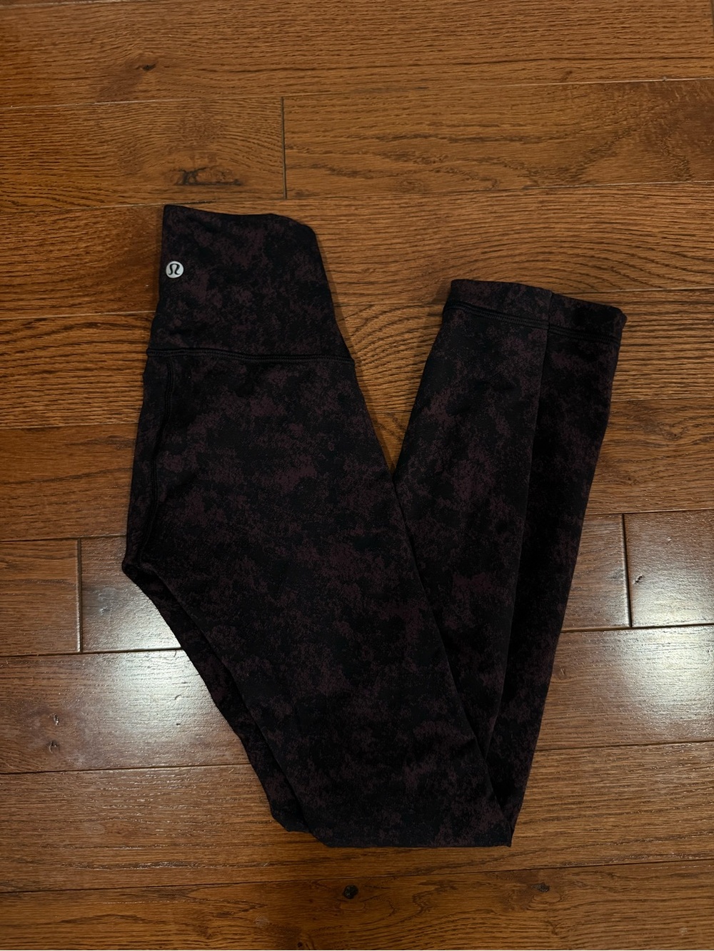 lululemon Deep Plum Patterned Leggings